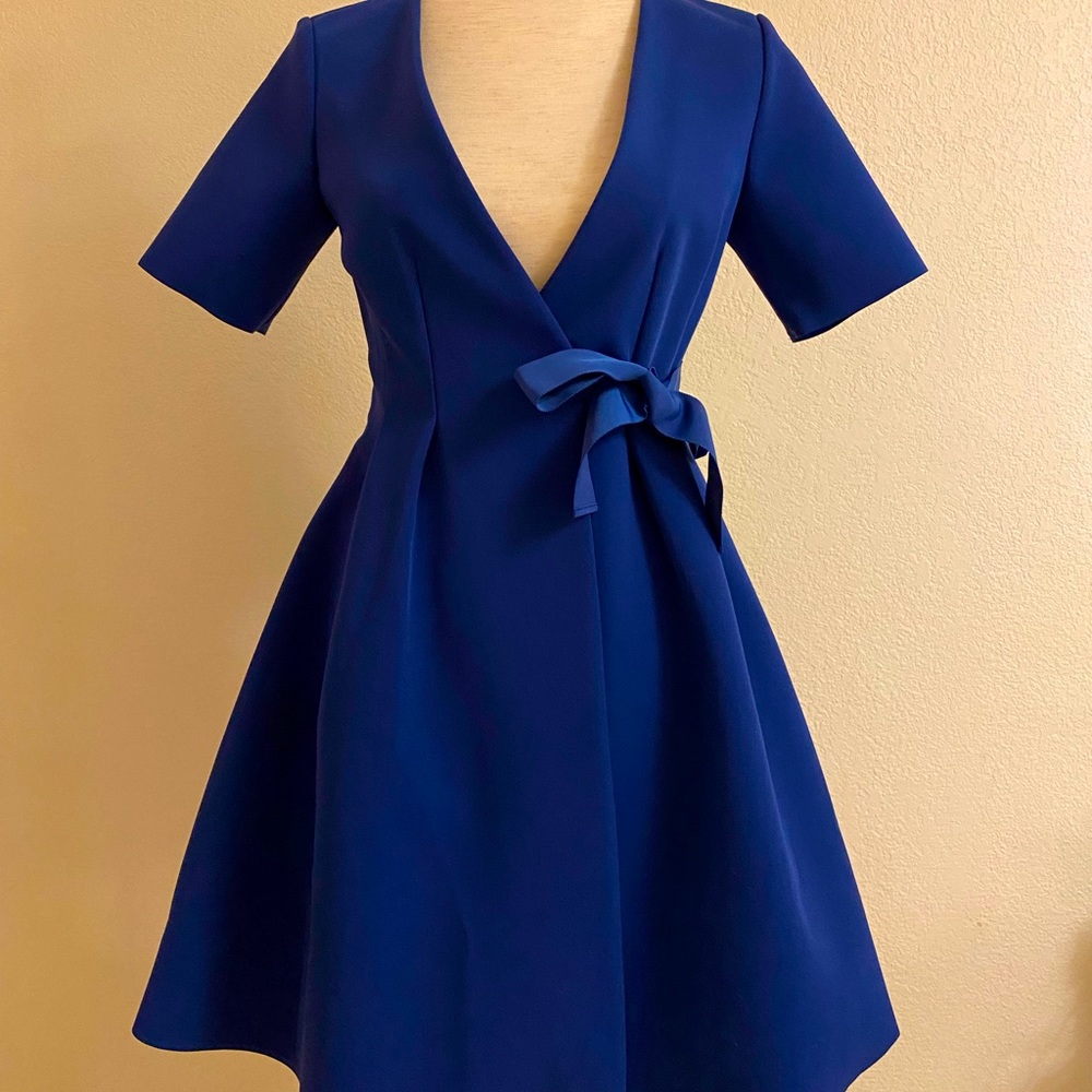 COS royal blue crepe dress
